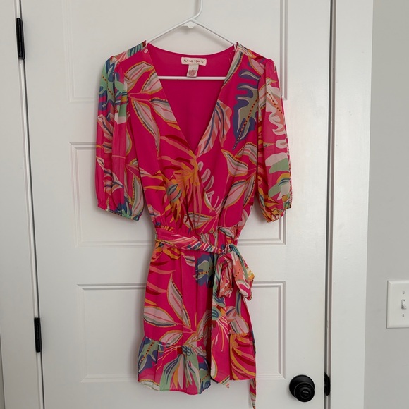 “Paradise” Puff Sleeve Romper - Picture 4 of 5